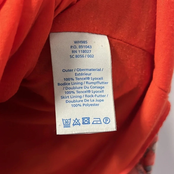 Boden Rita Ruched Firecracker Painterly Floral Jersey Dress size 6P - Picture 9 of 9